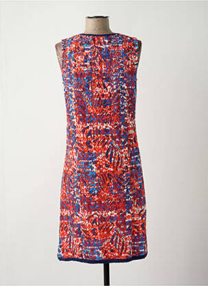 Robe mi-longue sans manche sans manche orange KALISSON femme