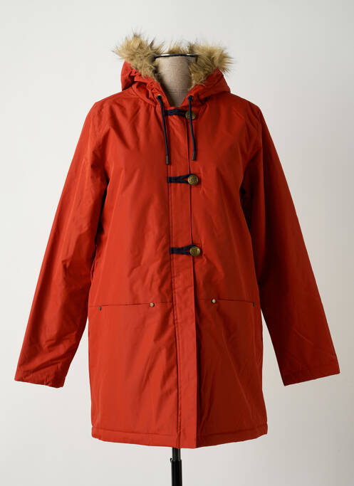 Parka orange ELLE EST OU LA MER pour femme