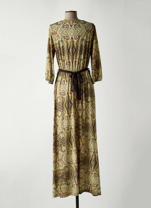 Robe longue vert EGO pour femme