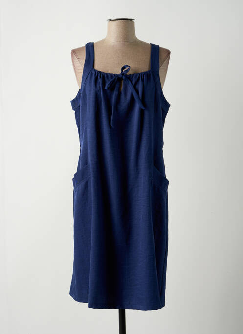 Robe mi-longue bleu MASSANA pour femme