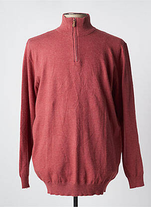 Pull stretch manches longues rose YVES ENZO homme