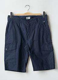 Bermuda multipoches taille normale bleu ELLE EST OU LA MER homme