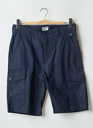 Bermuda multipoches taille normale bleu ELLE EST OU LA MER homme