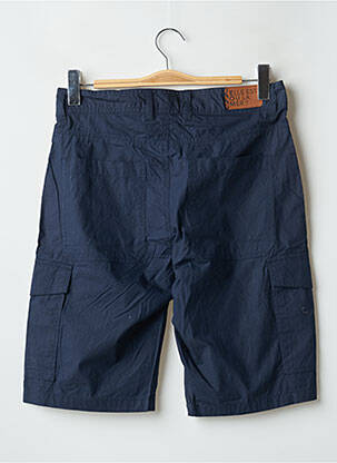 Bermuda multipoches taille normale bleu ELLE EST OU LA MER homme