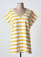 T-shirt jaune ELLE EST OU LA MER pour femme seconde vue