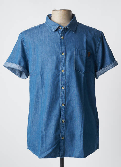 Chemise manches courtes bleu ELLE EST OU LA MER pour homme