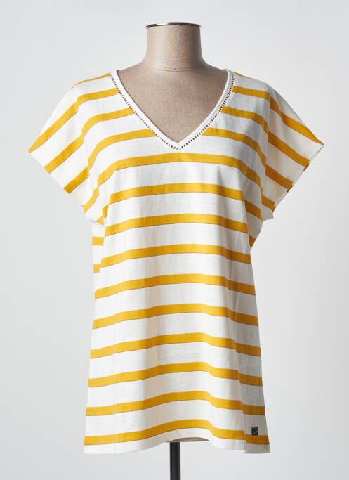 T-shirt jaune ELLE EST OU LA MER pour femme