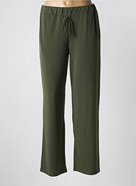 Pantalon droit stretch taille normale vert UNICA PLUS femme