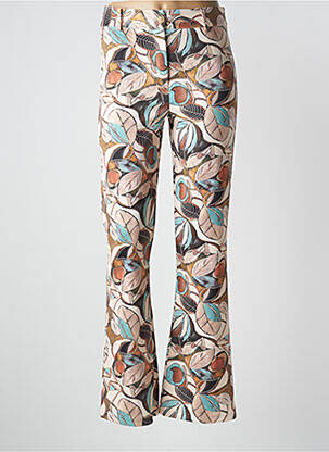 Pantalon droit stretch taille normale beige EGO femme