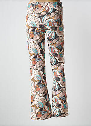 Pantalon droit stretch taille normale beige EGO femme
