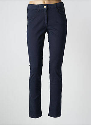 Pantalon slim stretch taille normale bleu ELLE EST OU LA MER femme