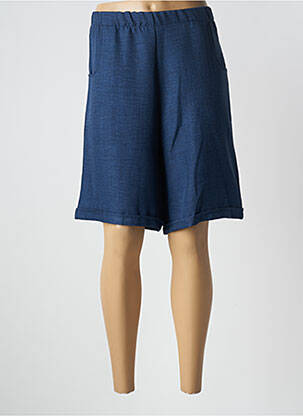 Bermuda taille élastique taille normale bleu UNICA femme