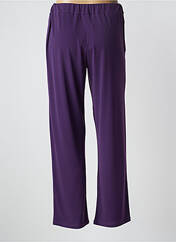 Pantalon droit violet UNICA PLUS pour femme seconde vue