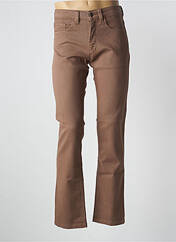 Pantalon droit marron KITISO pour homme seconde vue