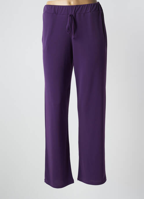 Pantalon droit violet UNICA PLUS pour femme