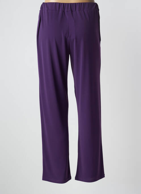 Pantalon droit violet UNICA PLUS pour femme