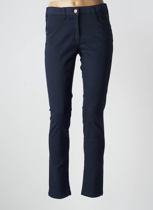 Pantalon slim bleu ELLE EST OU LA MER pour femme