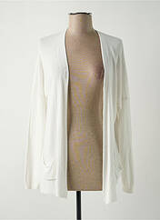 Gilet manches longues blanc QUATRE VINGT JOURS pour femme seconde vue