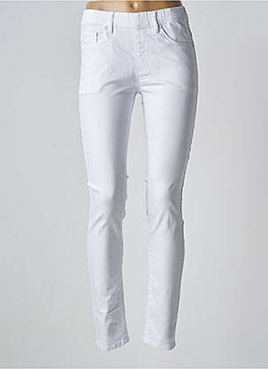 Jegging tissage denim taille normale blanc QUATRE VINGT JOURS femme