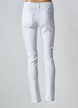Jegging tissage denim taille normale blanc QUATRE VINGT JOURS femme