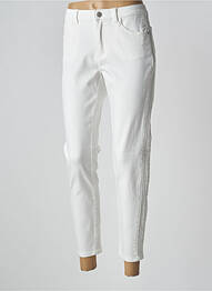 Jeans coupe droite stretch taille normale blanc C'EST BEAU LA VIE femme