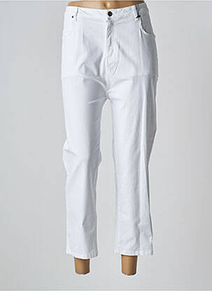 Pantacourt stretch taille normale blanc TELMAIL femme