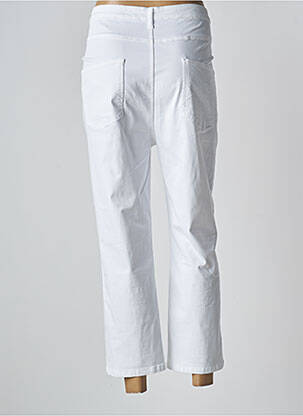Pantacourt stretch taille normale blanc TELMAIL femme