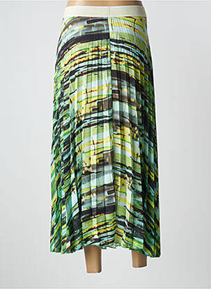 Jupe longue imprimé fantaisie vert PAZ TORRAS femme