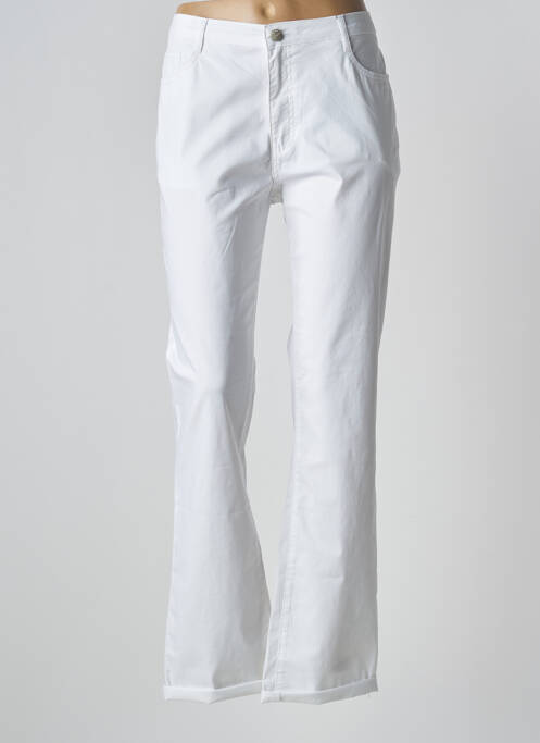 Jeans coupe droite blanc YOULINE pour femme