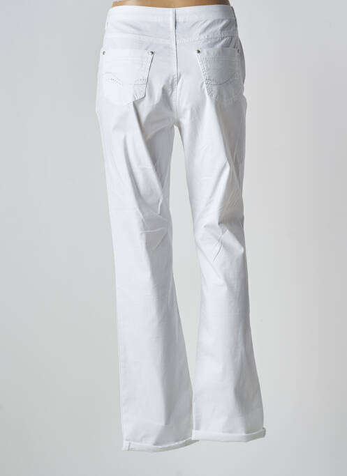 Jeans coupe droite blanc YOULINE pour femme