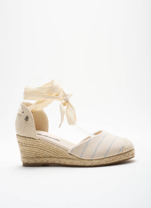 Espadrilles beige REFRESH pour femme