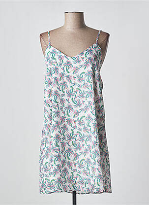 Robe courte sans manche sans manche blanc LILI SIDONIO femme