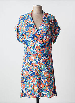 Robe courte manches courtes manches courtes bleu MOLLY BRACKEN femme