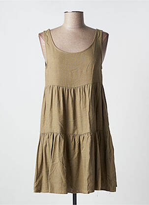 Robe courte sans manche sans manche marron MOLLY BRACKEN femme
