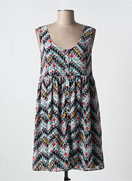 Robe mi-longue coupe fluide sans manche noir LPB femme