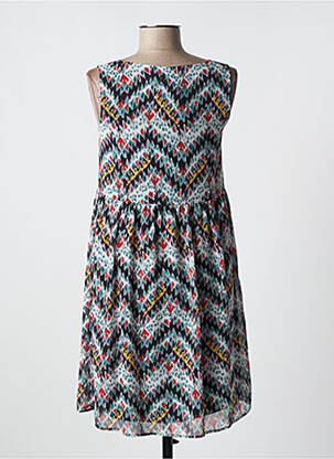 Robe mi-longue coupe fluide sans manche noir LPB femme
