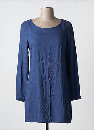 Robe courte manches longues manches longues bleu PAKO LITTO femme