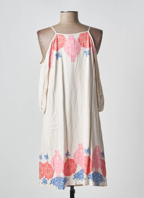 Robe mi-longue beige VERO MODA pour femme