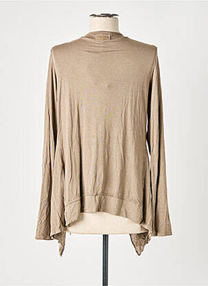 Gilet manches longues manches longues beige PAKO LITTO femme