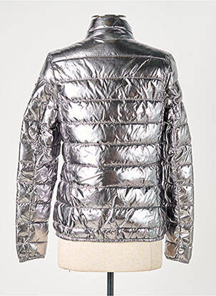 Doudoune poches sans capuche argent VON DUTCH femme