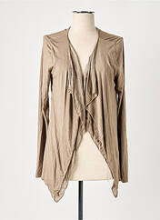 Gilet manches longues beige PAKO LITTO pour femme seconde vue