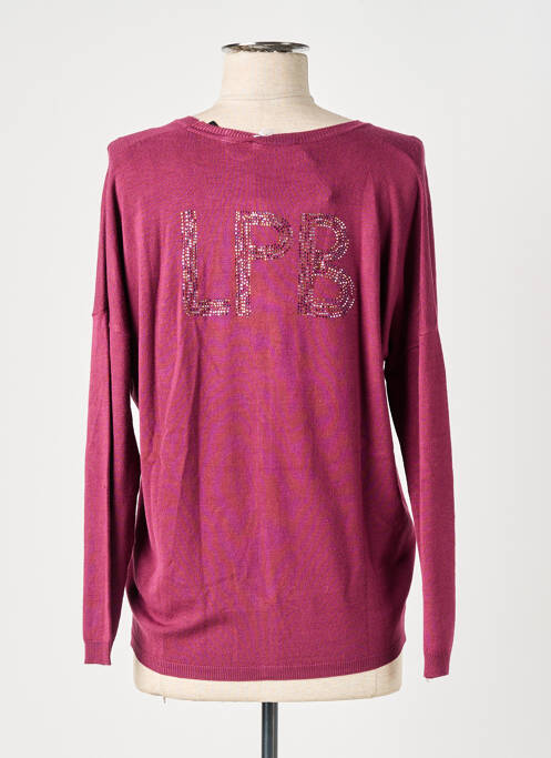 Gilet manches longues violet LPB femme