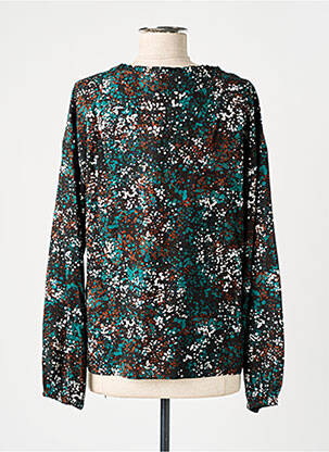 Blouse tissage popeline manches longues noir CREAM femme