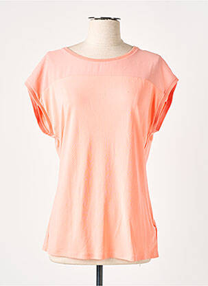 T-shirt stretch manches courtes rose GARCIA femme