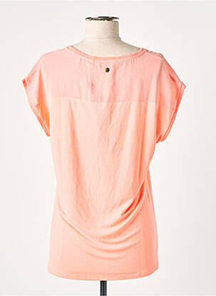 T-shirt stretch manches courtes rose GARCIA femme
