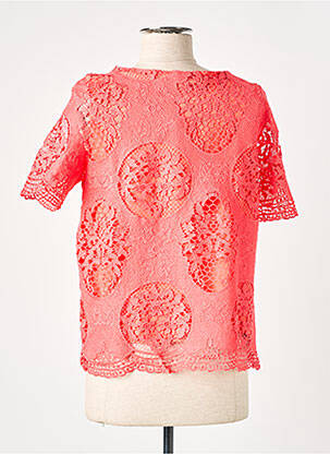 Top stretch manches courtes orange DESIGUAL femme