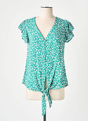 Chemisier manches courtes manches courtes vert MOLLY BRACKEN femme