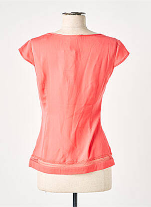 Top tissage crêpe manches courtes orange LES P'TITES BOMBES femme