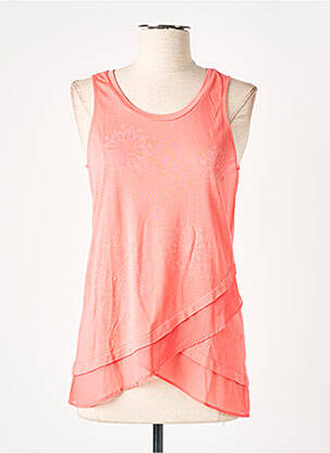 Débardeur stretch sans manche rose DESIGUAL femme