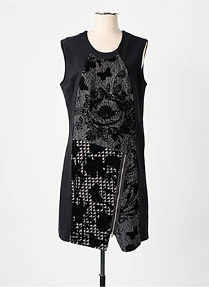 Robe mi-longue noir DESIGUAL pour femme